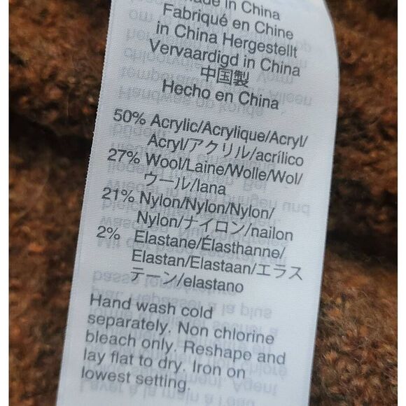 Madewell Sweater Women's XS Brown Mercer Turtleneck Coziest Yarn Soft Warm - Picture 6 of 6